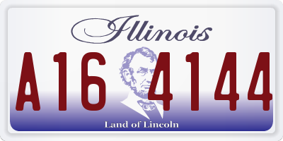 IL license plate A164144