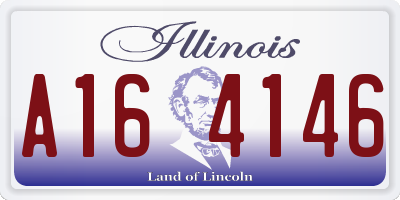 IL license plate A164146