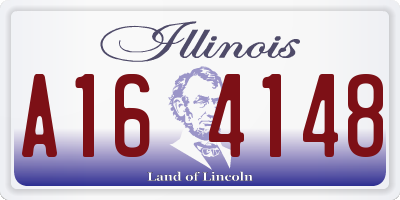 IL license plate A164148