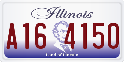IL license plate A164150
