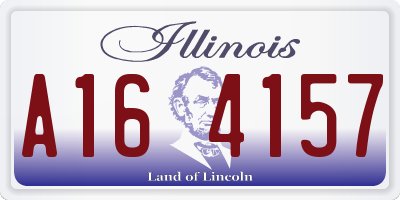 IL license plate A164157