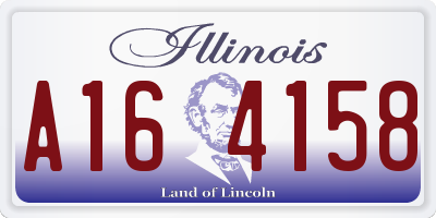 IL license plate A164158