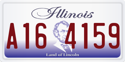 IL license plate A164159