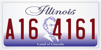 IL license plate A164161