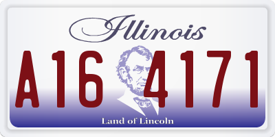 IL license plate A164171