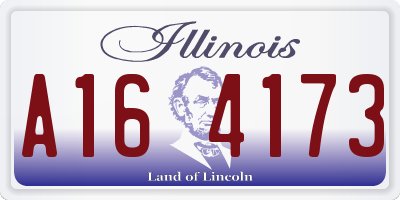 IL license plate A164173