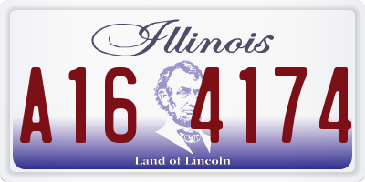 IL license plate A164174
