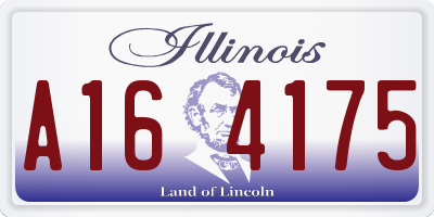 IL license plate A164175