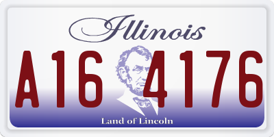IL license plate A164176