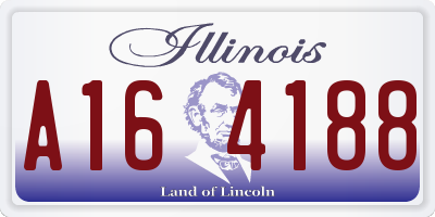 IL license plate A164188