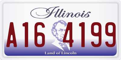 IL license plate A164199