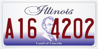 IL license plate A164202