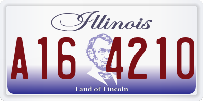 IL license plate A164210
