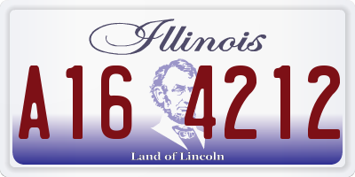 IL license plate A164212