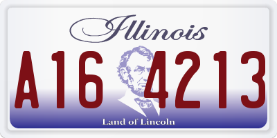 IL license plate A164213