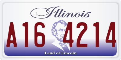 IL license plate A164214