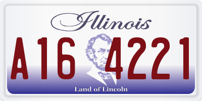 IL license plate A164221