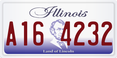 IL license plate A164232