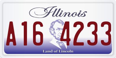 IL license plate A164233