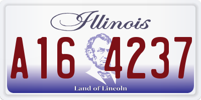 IL license plate A164237
