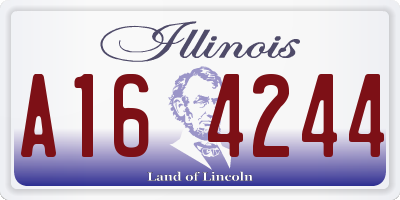 IL license plate A164244