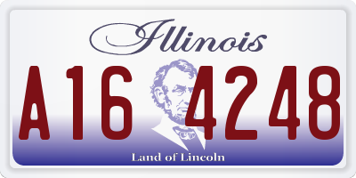 IL license plate A164248