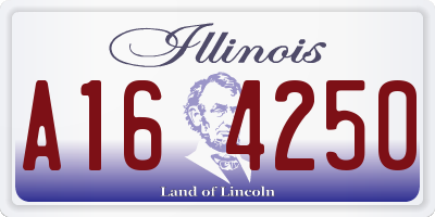 IL license plate A164250