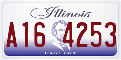 IL license plate A164253
