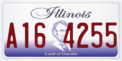 IL license plate A164255