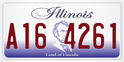 IL license plate A164261