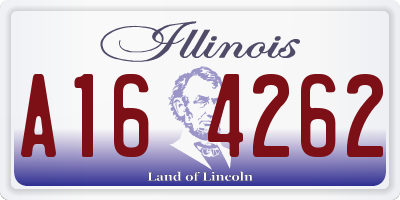 IL license plate A164262