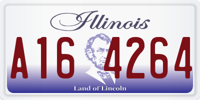 IL license plate A164264