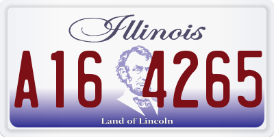 IL license plate A164265