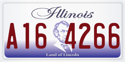 IL license plate A164266