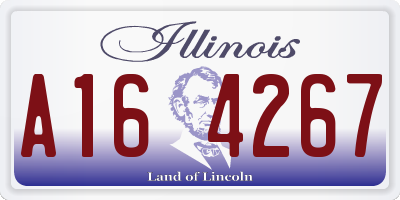 IL license plate A164267