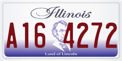 IL license plate A164272