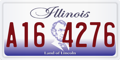 IL license plate A164276