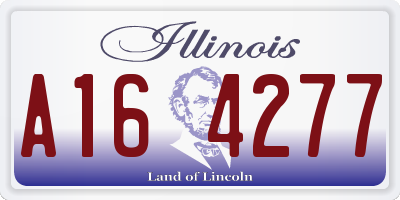 IL license plate A164277