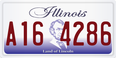 IL license plate A164286