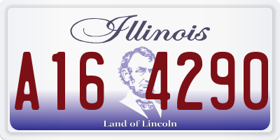 IL license plate A164290