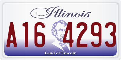 IL license plate A164293