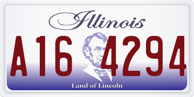 IL license plate A164294