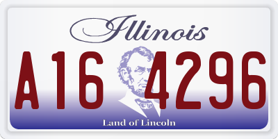IL license plate A164296
