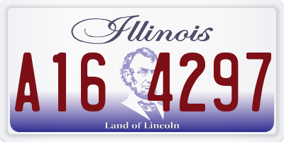IL license plate A164297