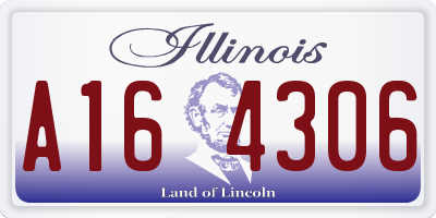 IL license plate A164306