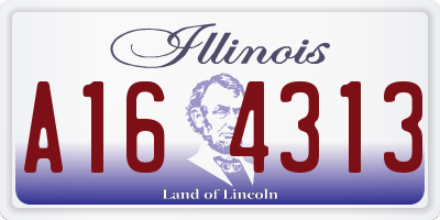 IL license plate A164313