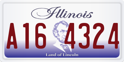 IL license plate A164324