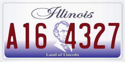 IL license plate A164327
