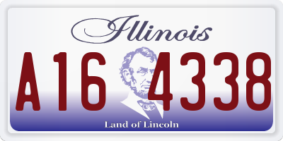 IL license plate A164338