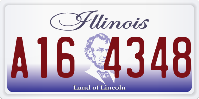 IL license plate A164348